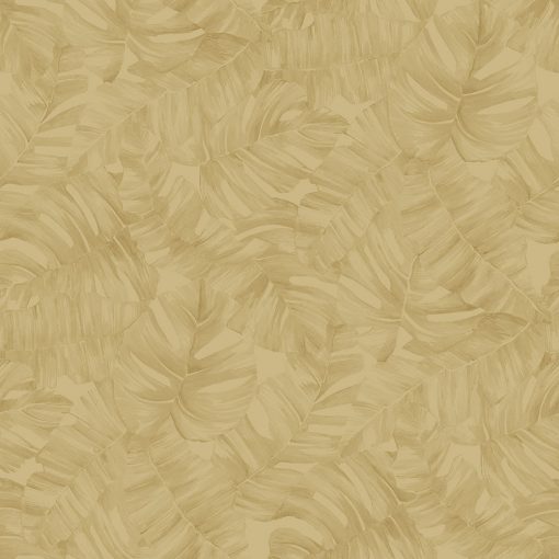 Pálmaleveles tapéta, trópusi mintás tapéta, levél mintás tapéta