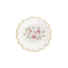 Vintage tányér, papírtányér, party dekoráció, kertiparty dekor, zsúr dekoráció, party evőeszköz