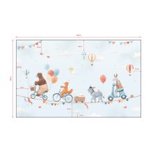 Gentle friends - Panoramic animals and balloons