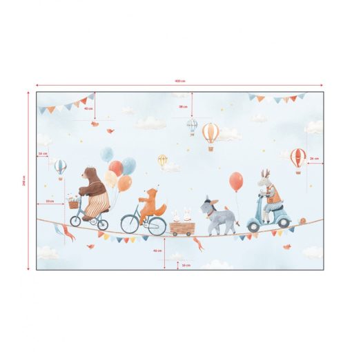 Gentle friends - Panoramic animals and balloons