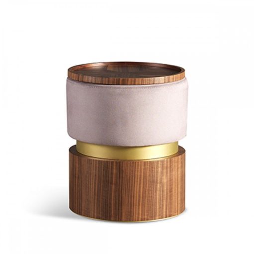 Art Deco puff tálcával, gödöllő bútor, elegáns bútor, luxus bútor, tárolós puff