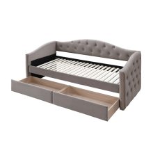 aloha ágykeret, vintage ágykeret, szövet ágykeret, kárpitozott ágykeret, fiókos ágykeret