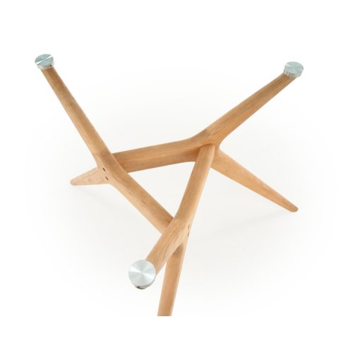 Kerek üveg étkezőasztal