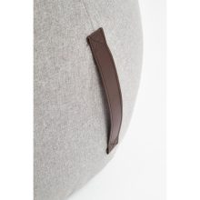 Szürke puff ECO bőr fogantyúval, elegáns puff, kényelmes puff, gödöllő bútor, luxus bútor