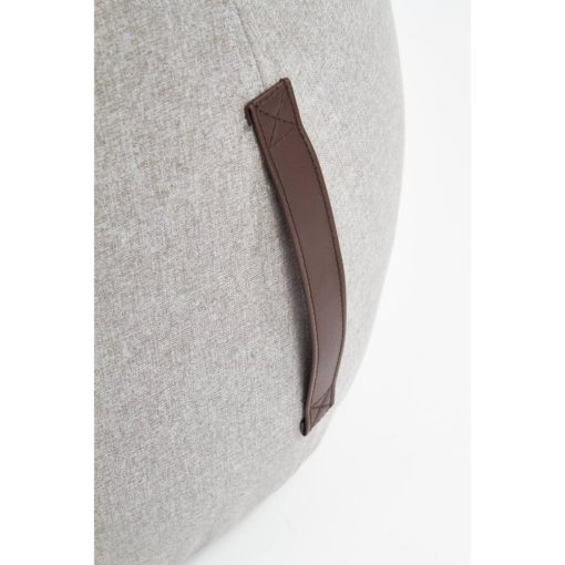 Szürke puff ECO bőr fogantyúval, elegáns puff, kényelmes puff, gödöllő bútor, luxus bútor