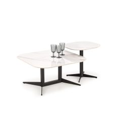 Fehér márvány mintás lerakóasztal 