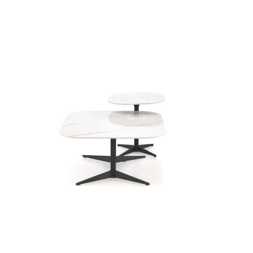 Fehér márvány mintás lerakóasztal 