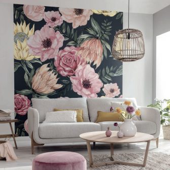 Virágmintás design tapéta