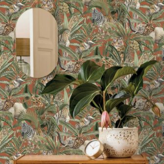 Trópusi mintás design tapéta