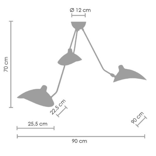 Celestia Letisztult, fekete lámpa
