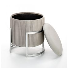 Pasztell puff, gödöllő bútor, kis bútor, tárolós puff, színes puff