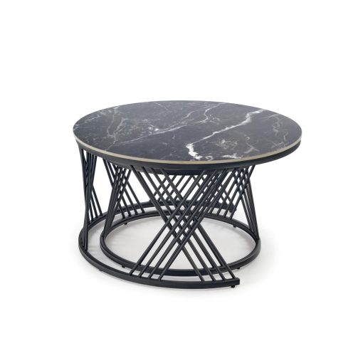 Fekete fehér asztal szett