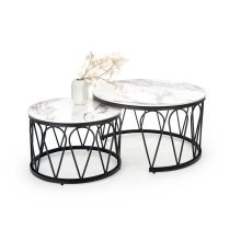 Márvány mintás lerakóasztal szett