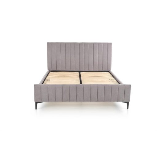Kárpitos szürke ágykeret, modern ágy, luxus ágy, kényelmes ágy, design ágy