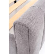 Kárpitos szürke ágykeret, modern ágy, luxus ágy, kényelmes ágy, design ágy
