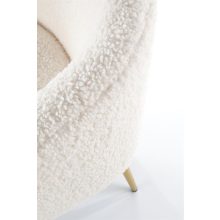 Amy Bouclé fotel fa lábakkal