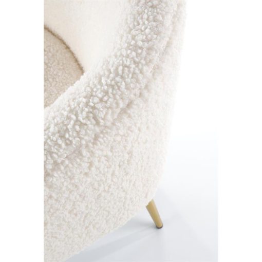 Amy Bouclé fotel fa lábakkal