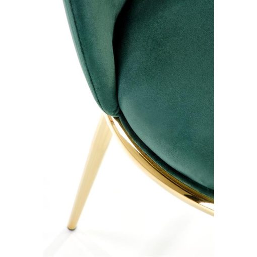 Cary Bársony szövet étkezőszék   vintage szék, színes szék, elegáns szék, luxus szék