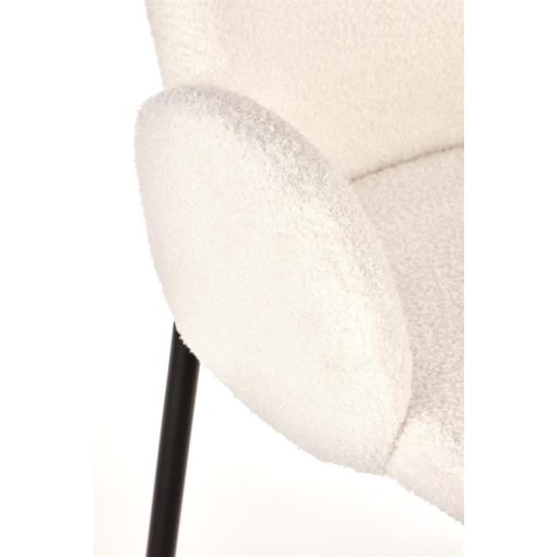 Bouclé anyagú étkezőszék 2 színben   vintage szék, színes szék, elegáns szék, luxus szék