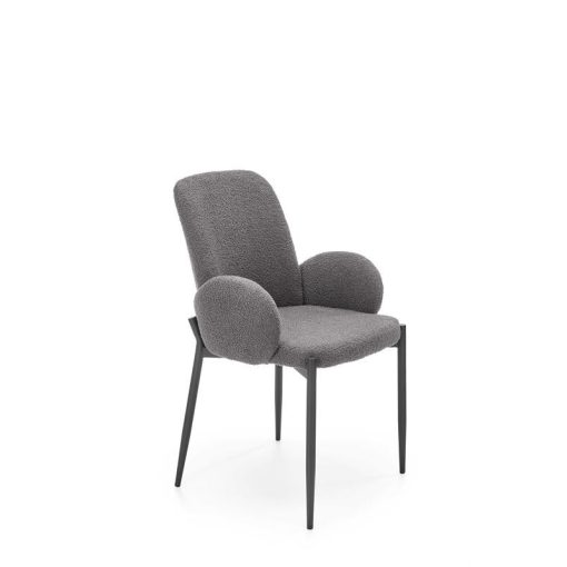 Bouclé anyagú étkezőszék 2 színben   vintage szék, színes szék, elegáns szék, luxus szék