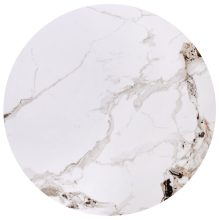 Kétrészes fehér márvány lerakóasztal 