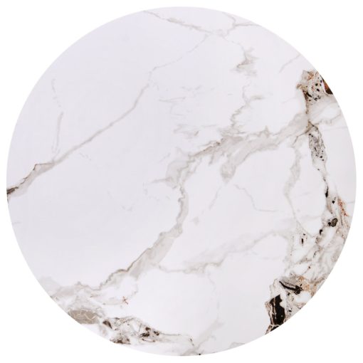 Kétrészes fehér márvány lerakóasztal 