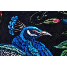 Pávás bársony fotel, vintage fotel, retro fotel, elegáns fotel, pávás fotel, luxus fotel, gödöllő 