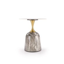 Kerek márvány lerakóasztakl, arany-márvány lerakóasztal, asztal nappaliba