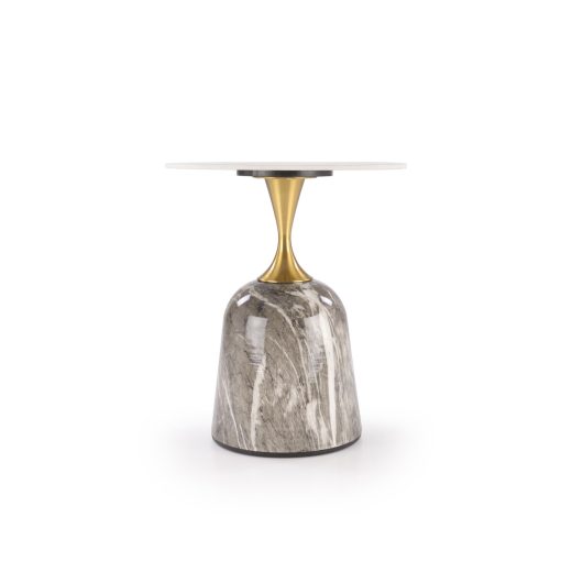 Kerek márvány lerakóasztakl, arany-márvány lerakóasztal, asztal nappaliba