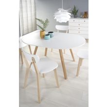 ruben étkezőasztal, fehér étkezőasztal, vintage étkezőasztal, kihúzható étkezőasztal