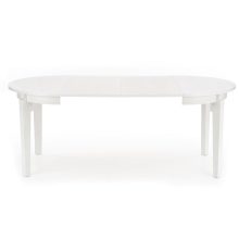 sorbus étkezőasztal, bővíthető étkezőasztal, vintage étkezőasztal, fehér étkezőasztal 