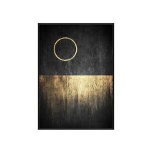 Golden Noir Mini Fekete absztrakt kép 