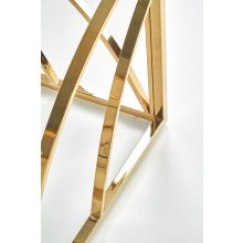 Üveg dohányzóasztal arany vázzal, lerakó asztal, kisasztal, gödöllő bútor, luxus asztal